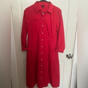 Talbots NWT poplin shirt dress